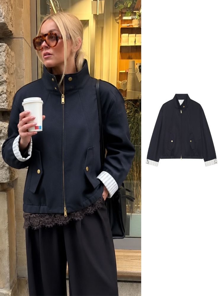 Women'S Fashion Utility Jacket - Blouson bomber court utilitaire pour femme