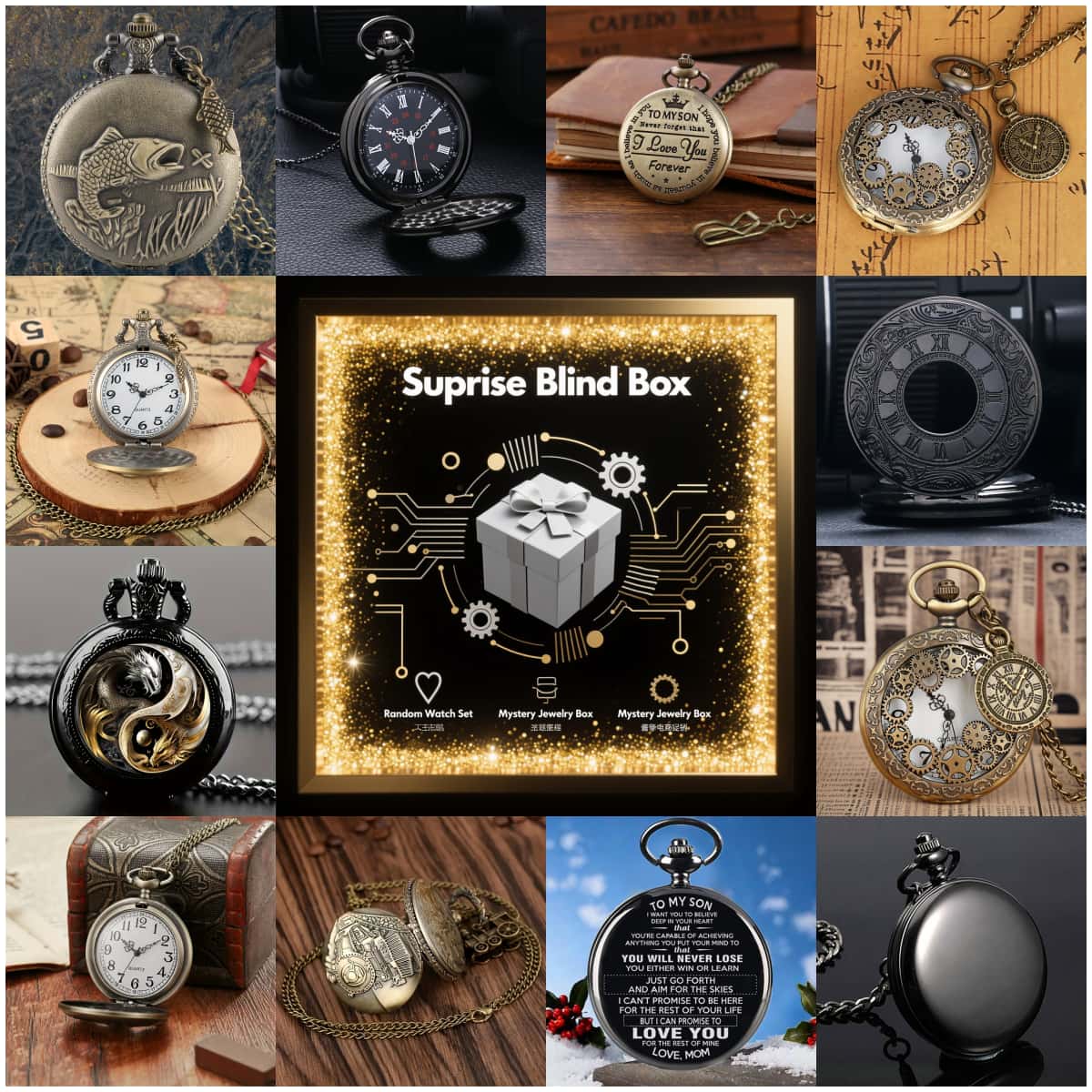 Fashion Women Watch - Montre mystère Surprise, boîte aveugle, mode