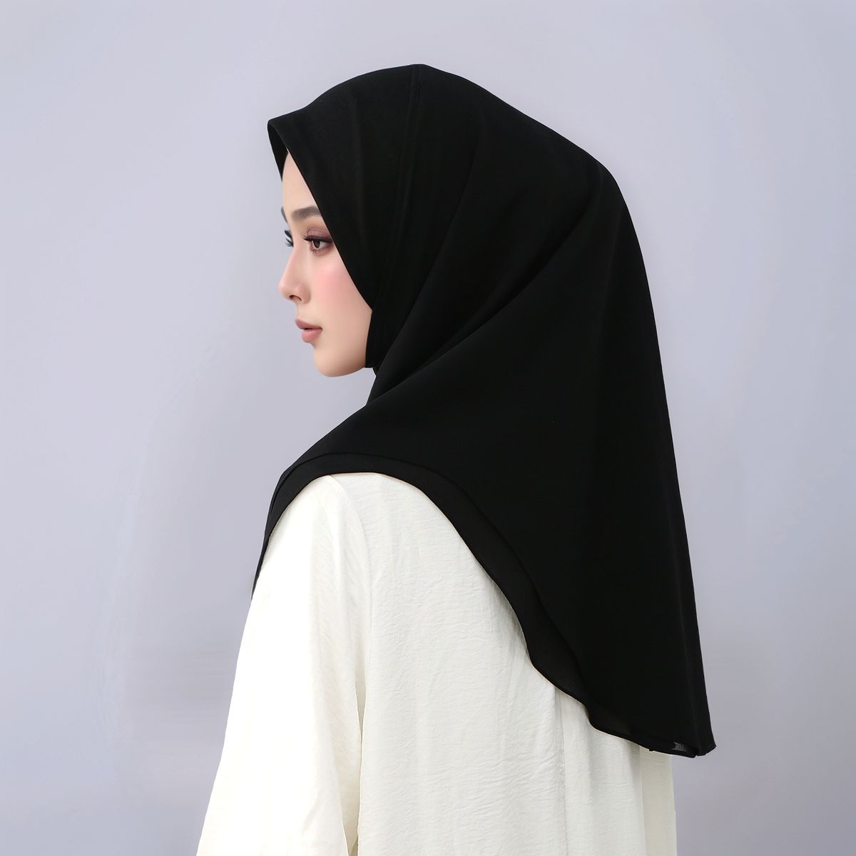 Women'S Fashion Headbands - Nouveau Hijabs instantanés en mousseline de