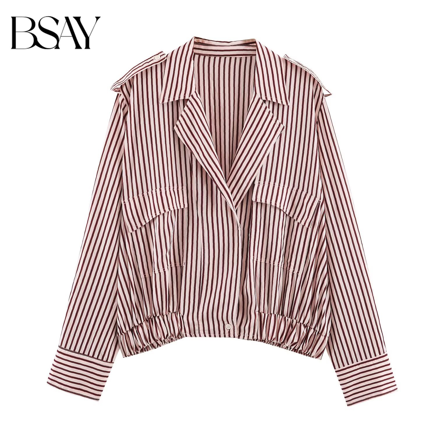 Women'S Fashion Utility Jacket - BSAY 2026 Nouvelle Collection Automne Chemise-veste