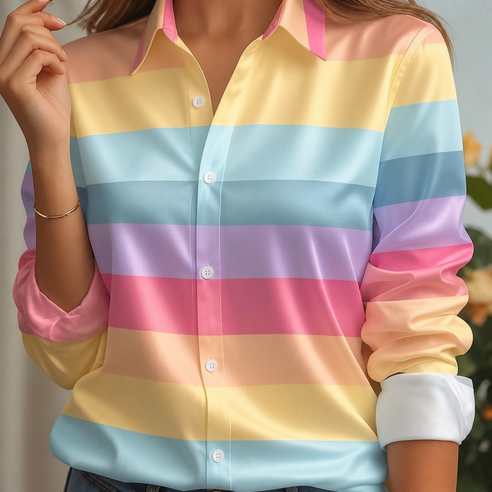 Women'S Fashion Trends - Chemisier ample à col à revers