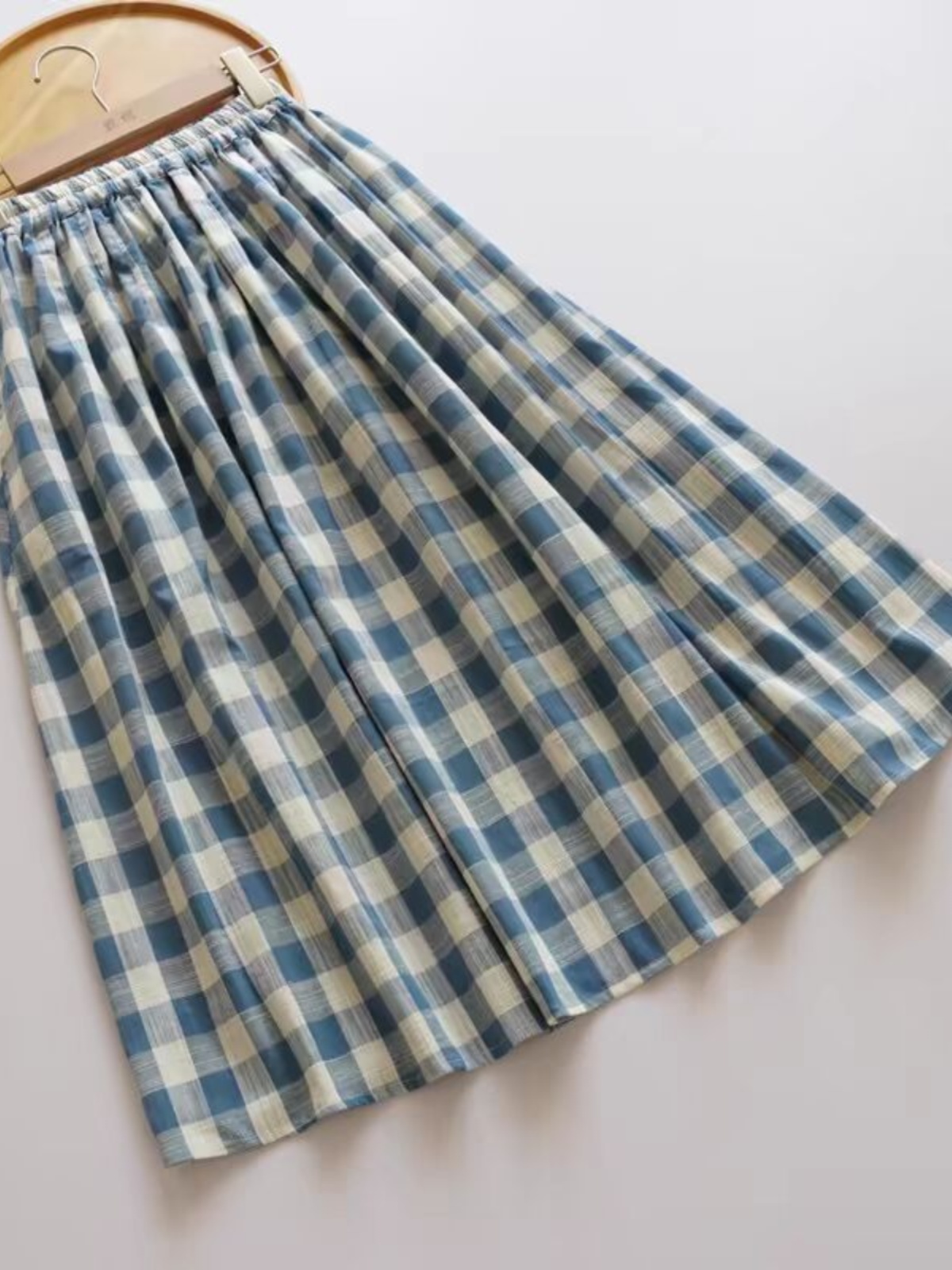 Women'S Fashion Kilt - Jupe mi-longue ample en coton bambou