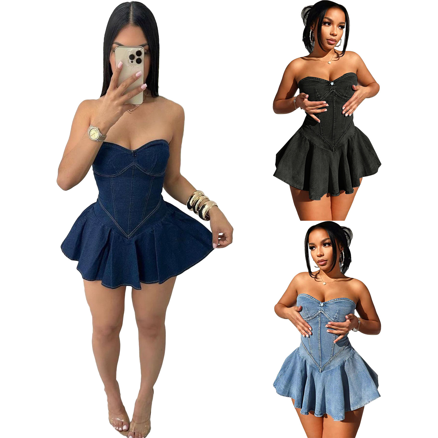 Women'S Fashion E Commerce - D8699 style occidental femmes bandoulière sans