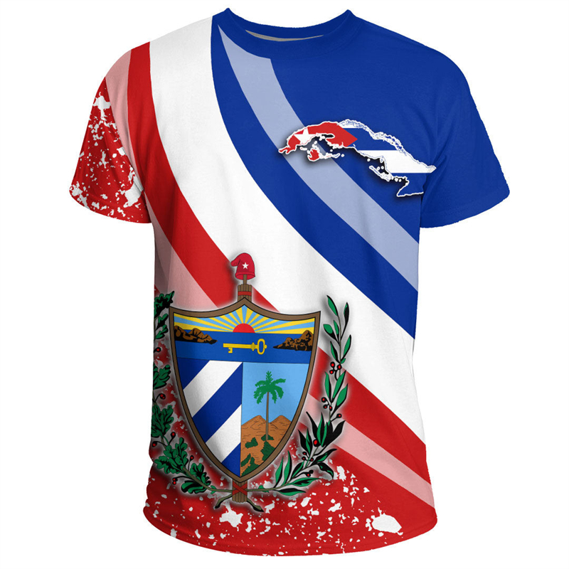 Women'S Fashion Guide - T-shirt avec emblème national cubain pour