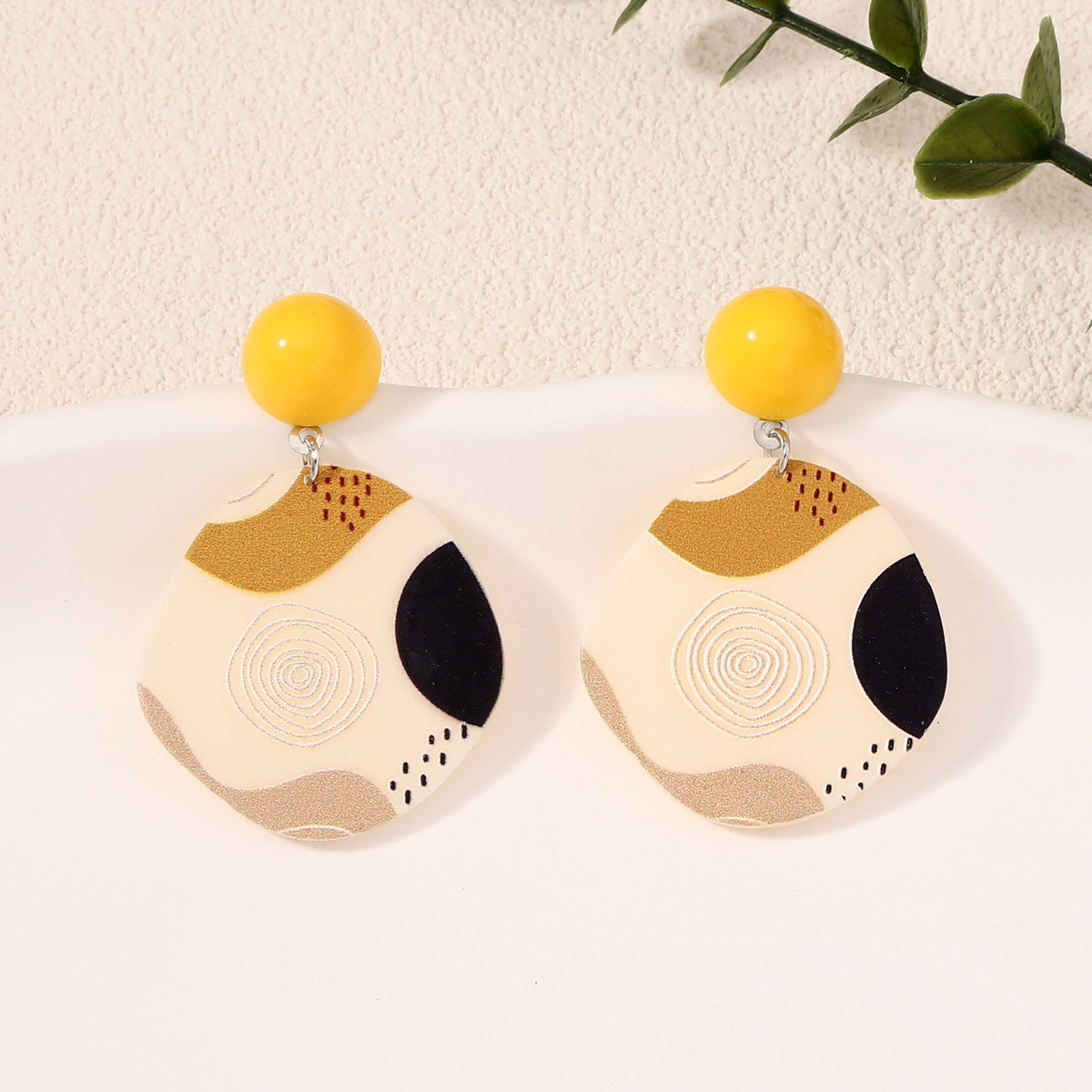 Women'S Fashion E Commerce - Boucles d'oreilles tendance géométriques rondes de