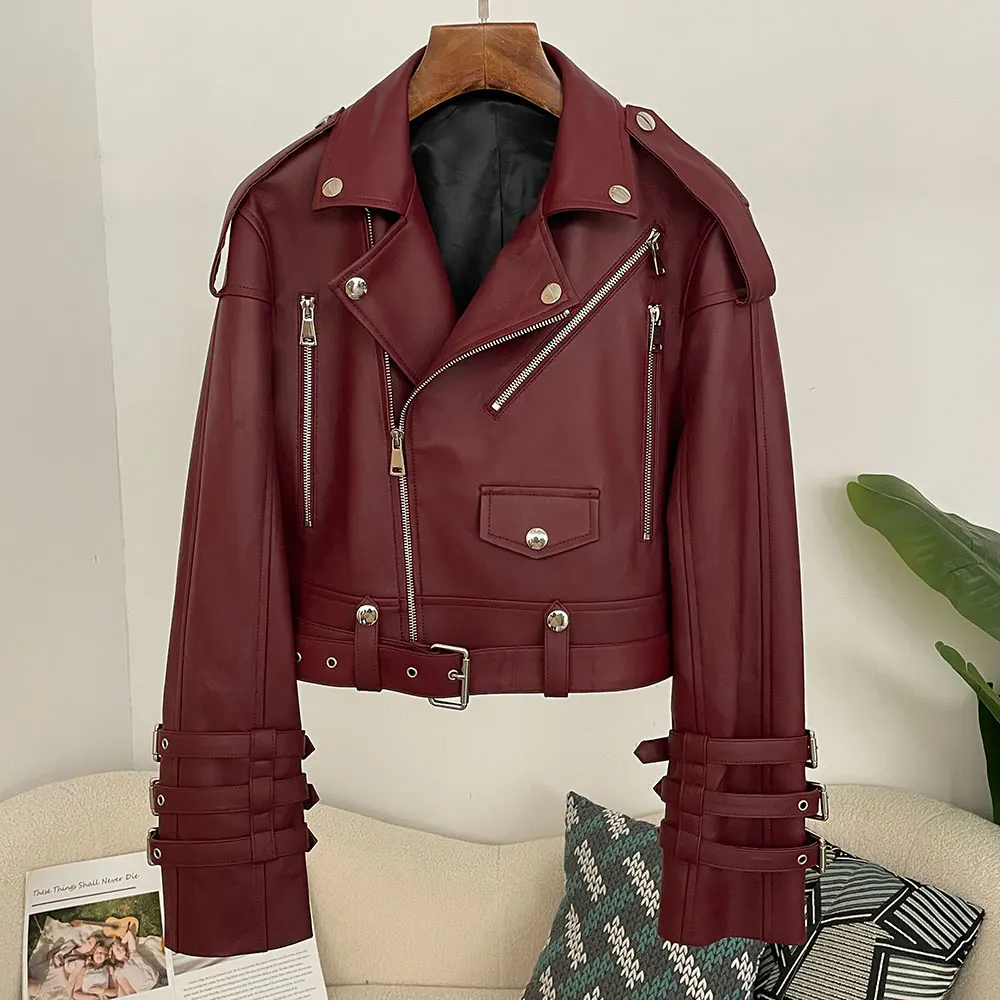 Veste utilitaire en cuir vérit - Women'S Fashion Utility Jacket avis et prix