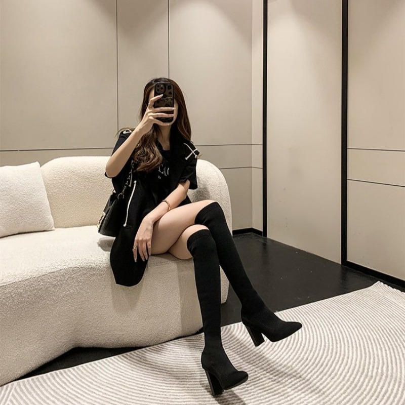 Bottes cuissardes pour femmes  - Women'S Fashion Socks avis et prix