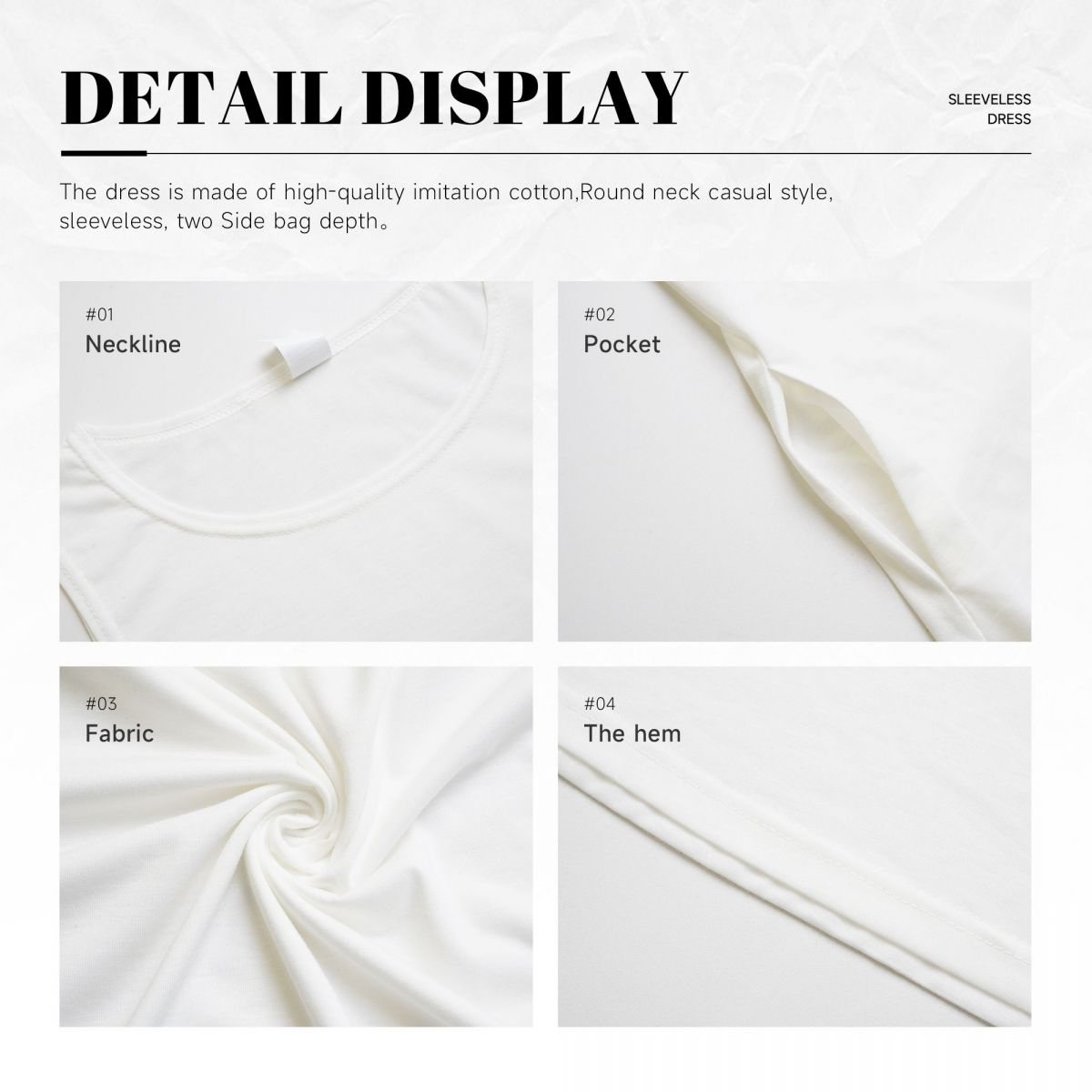 Robe décontractée sans manches - Women'S Fashion Dresses Images avis et prix