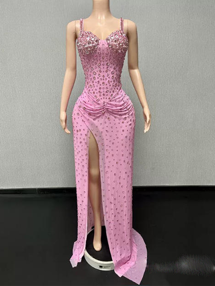 Robe fendue sexy à bretelles d - Women'S Fashion Dresses Images avis et prix