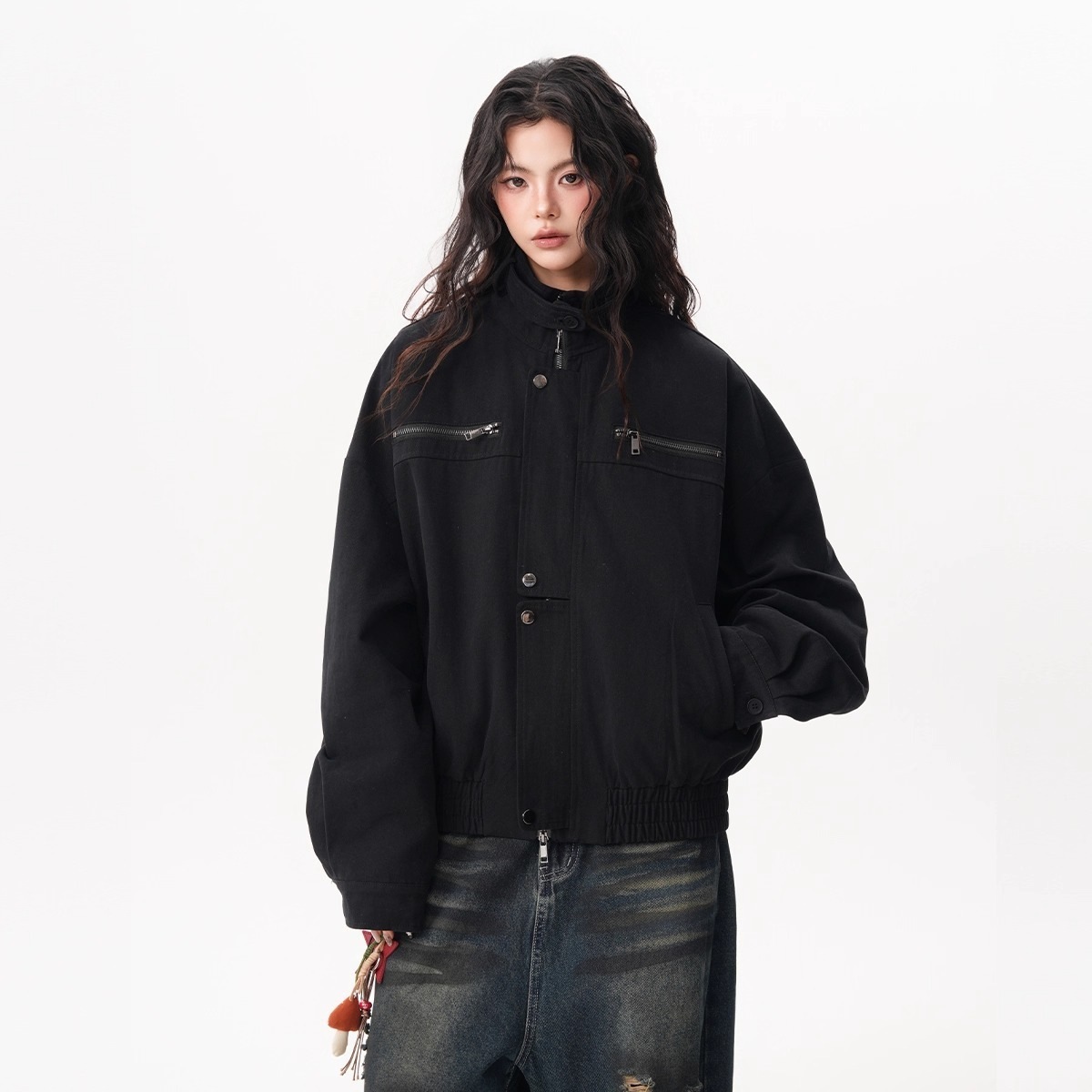 Veste de travail vintage pour  - Women'S Fashion Utility Jacket avis et prix