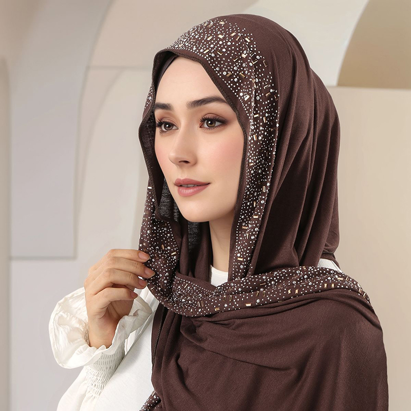 Hijab en jersey de coton scint - Women'S Fashion Headbands avis et prix