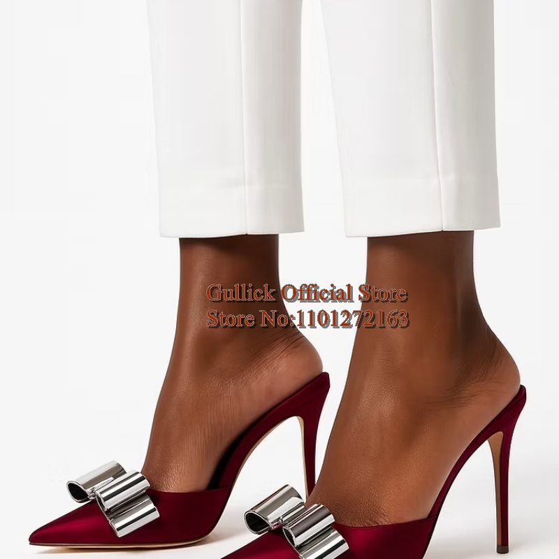 Mules à bout pointu en satin f - Slip Dress Satin avis et prix