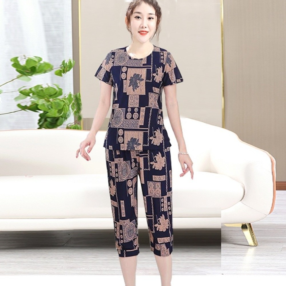 Ensemble T-shirt et short rayé - Women'S Fashion Pajamas avis et prix