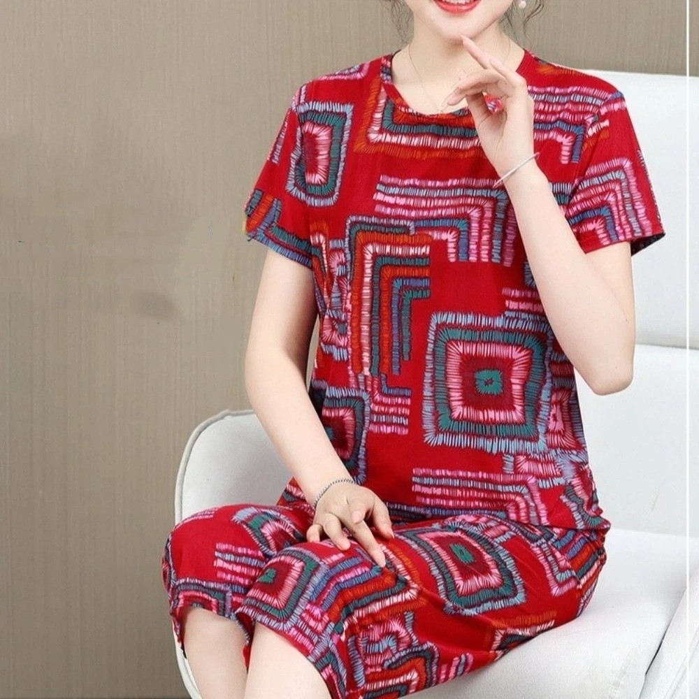 Ensemble T-shirt et short rayé - Women'S Fashion Pajamas avis et prix